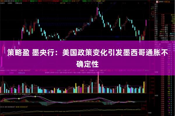 策略盈 墨央行：美国政策变化引发墨西哥通胀不确定性